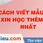 Cách Viết Đơn Xin Học Thêm Chiều Ở Trường