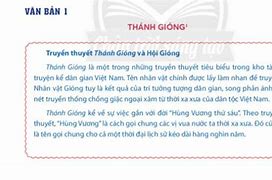 Thánh Gióng Sgk Lớp 6 Chân Trời Sáng Tạo